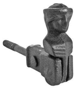 Arrêt tête bergère à visser noir 135mm